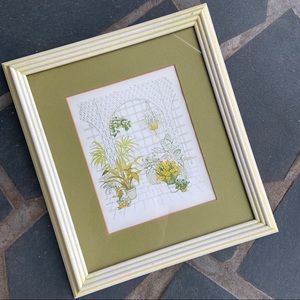 Vintage F. Massa Homco 70s-80s houseplant art MCM